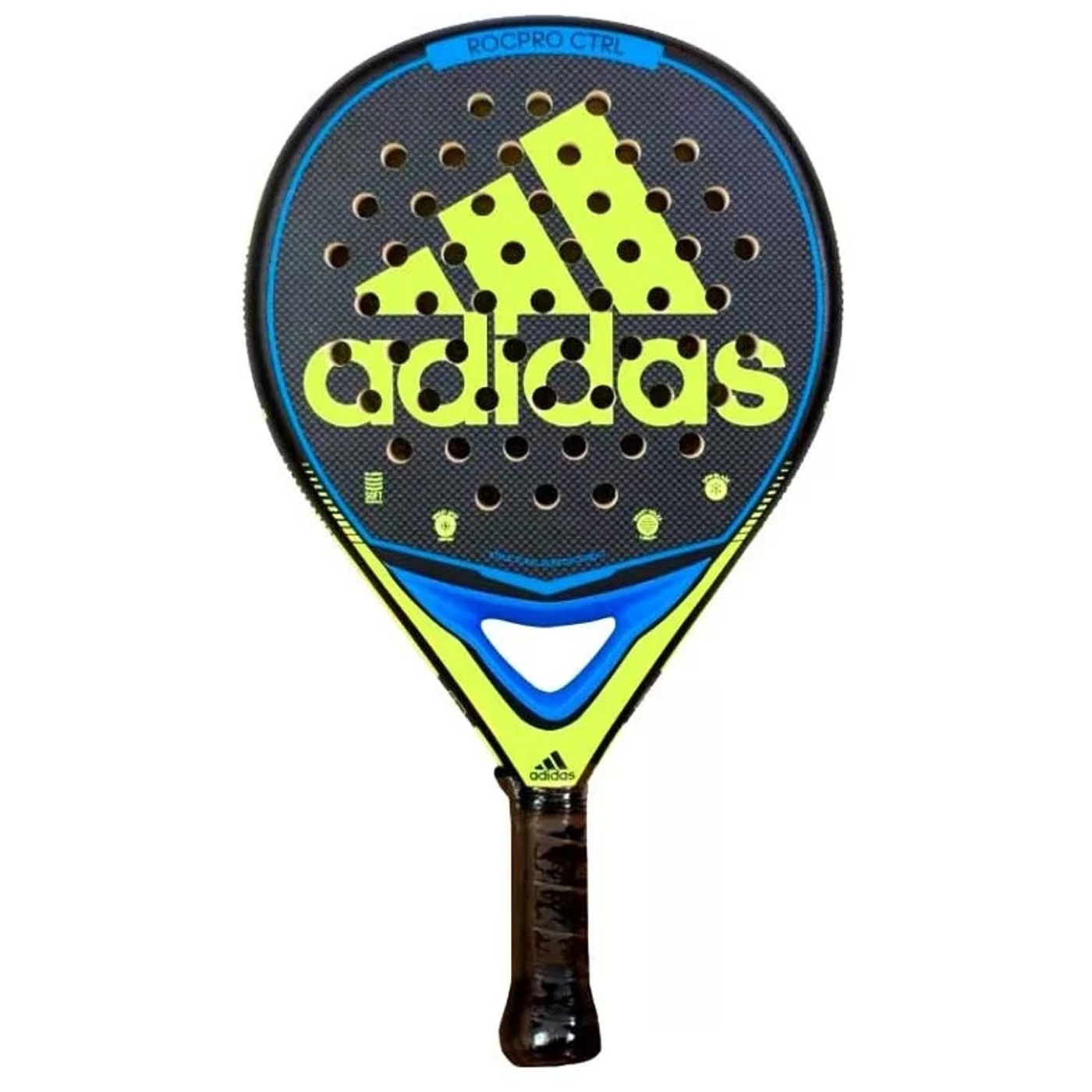 5913-1 Adidas Rocpro Ctrl 2021 Yellow Padel Racket* - Image 1
