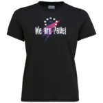 HEAD WAP STAR Padel T-Shirt Women BLACK 01