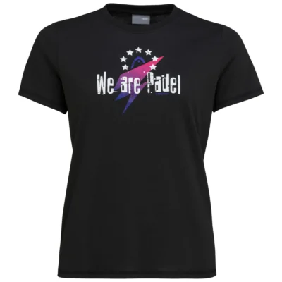HEAD WAP STAR Padel T-Shirt Women BLACK 01