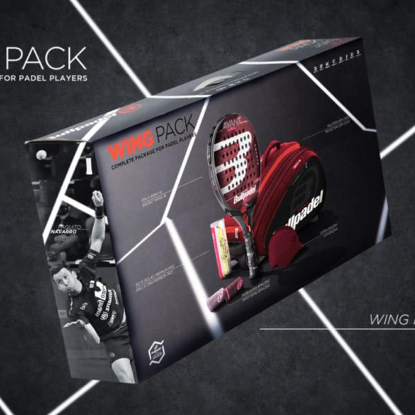 Pack-BULLPADEL-WING-XMAS-2021 BULLPADEL WING MAN 21 PADEL PACK* - Image 1