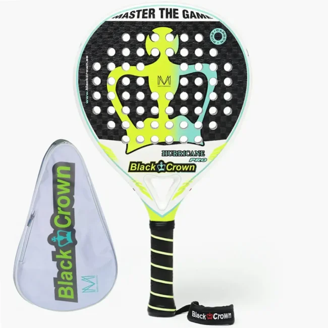 Black Crown Hurricane Pro Padel Racket, Padel rackets Image