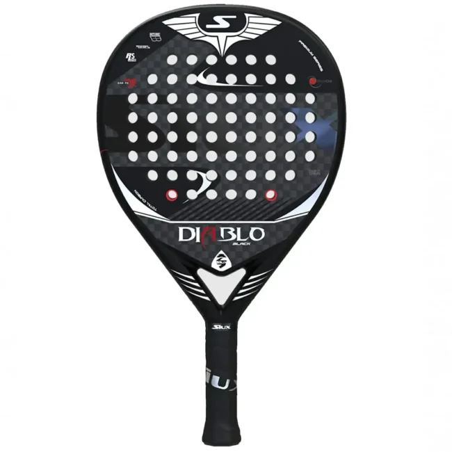 SIUX Diablo Black Padel Racket, Siux padel rackets Image 1