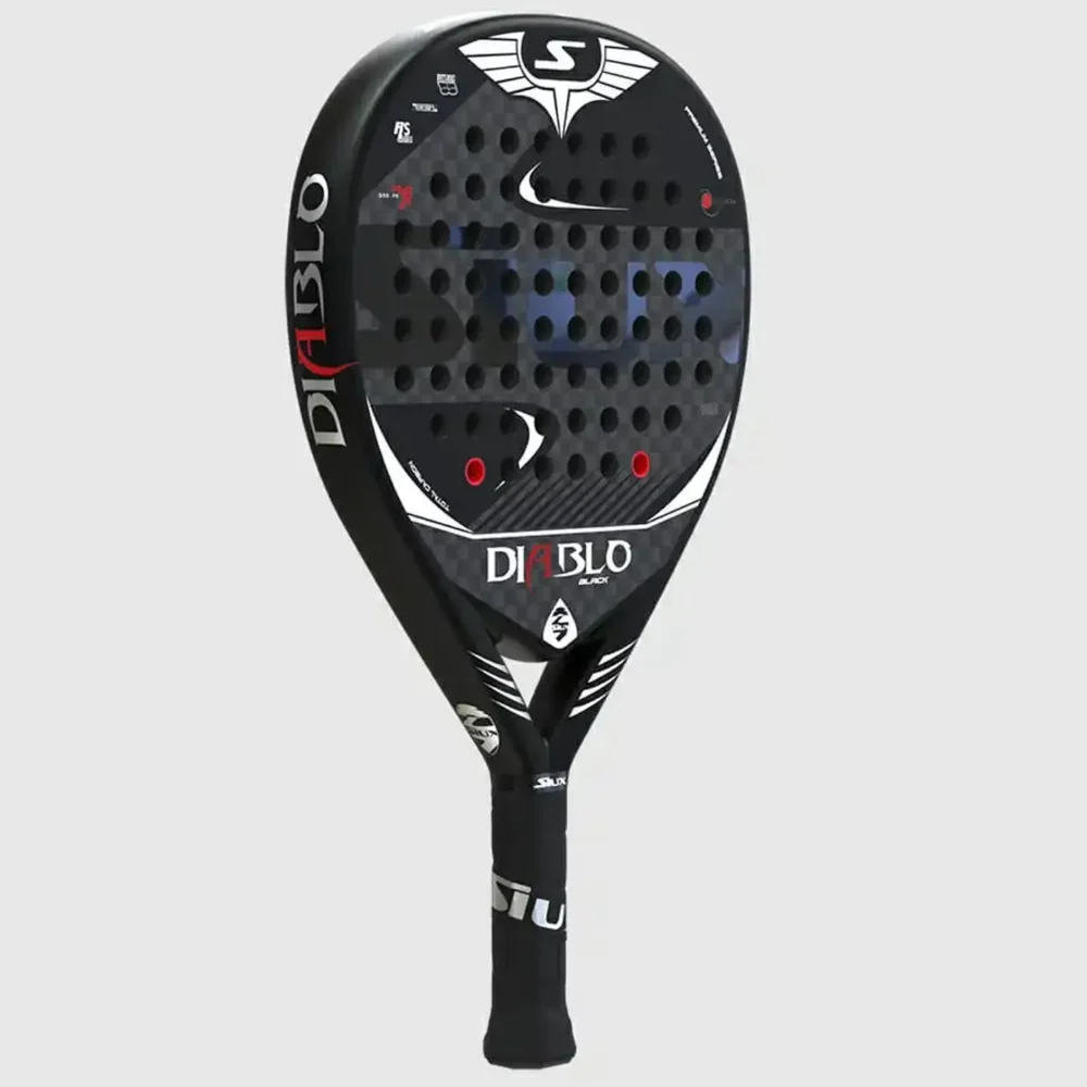 SIUX Diablo Black Padel Racket, Siux padel rackets Image 2
