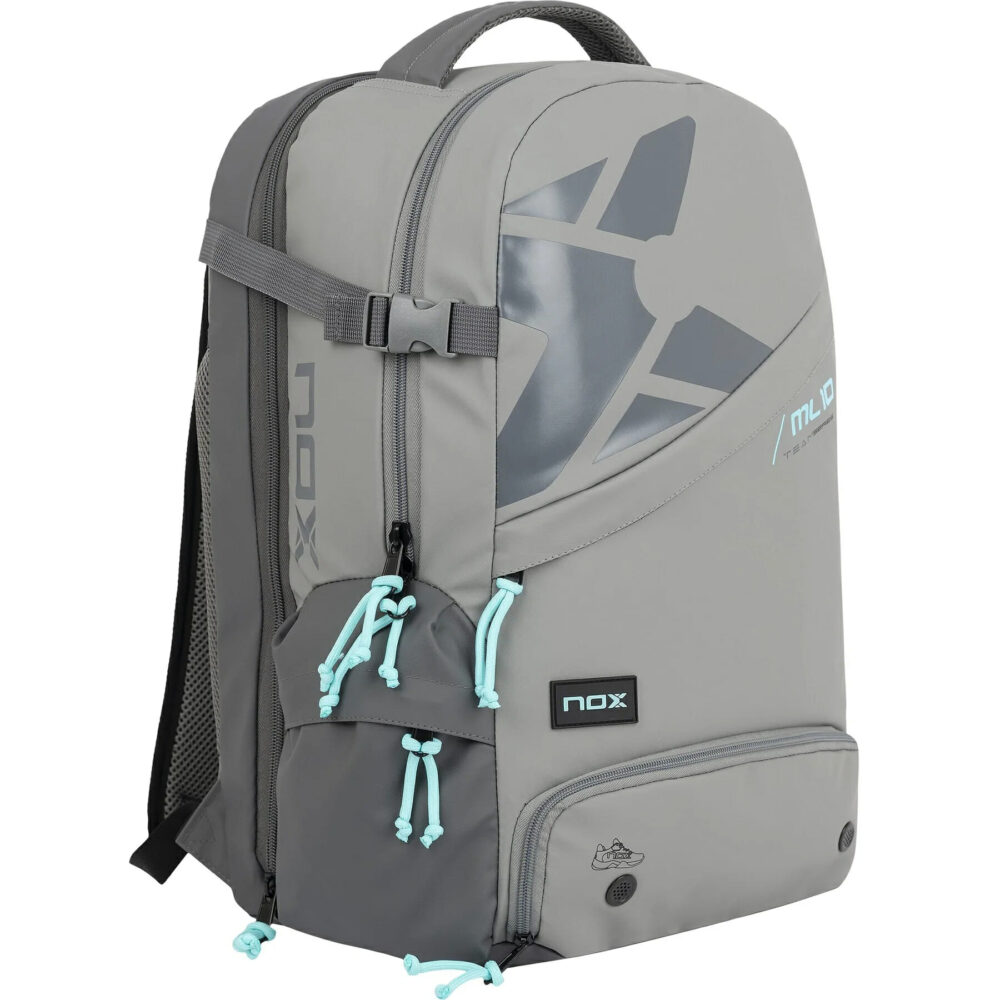 NOX ML10 TEAM SERIES Gray/Blue Padel Backpack