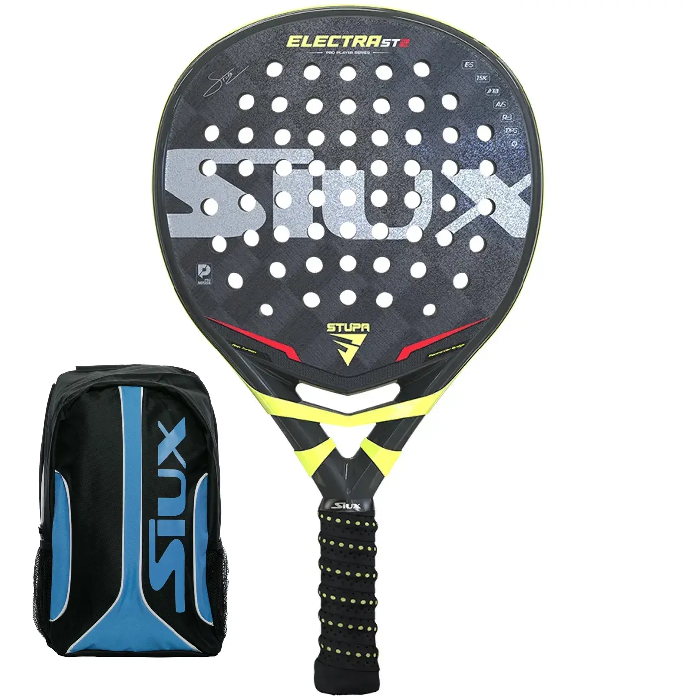 Siux Electra ST2 Stupa Pro Padel Rackets for professional players Image Siux Electra ST2 Stupa Pro Padel Rackets for professional players Image
