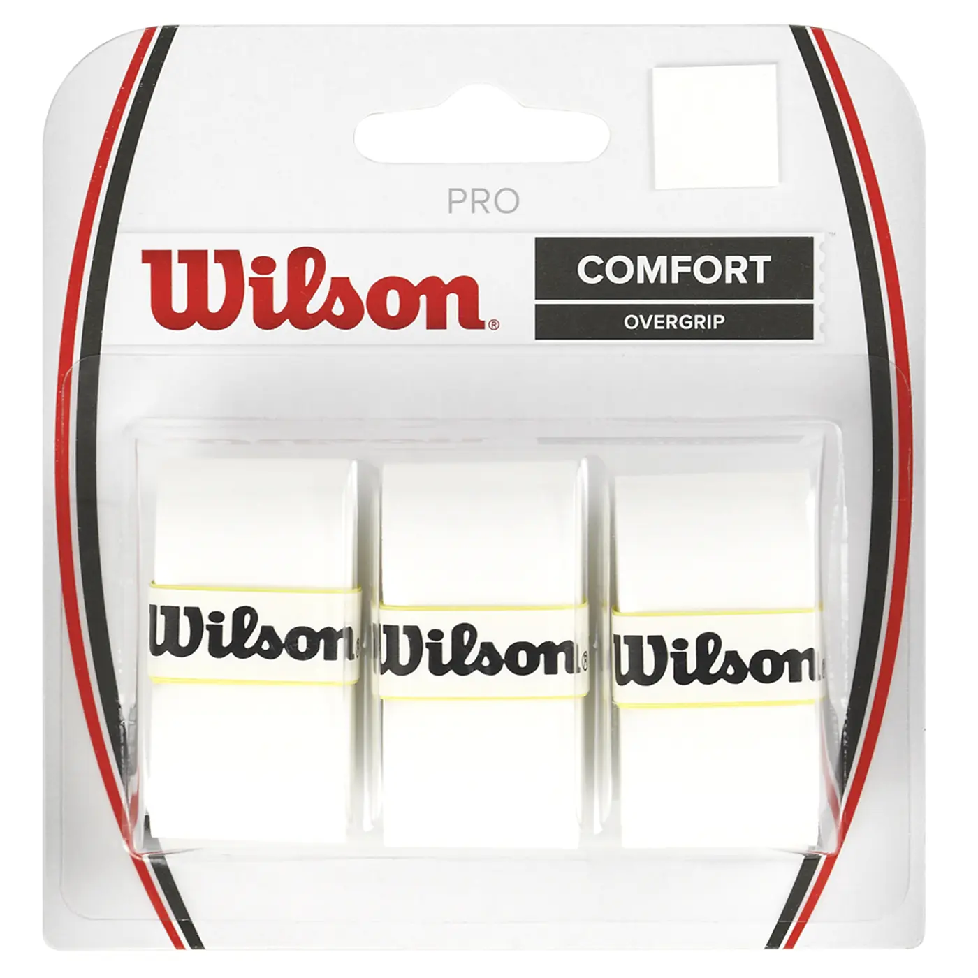 WILSON PRO OVERGRIP 3 PACK WHITE Wilson Pro Overgrip 3 Pack White - Image 1