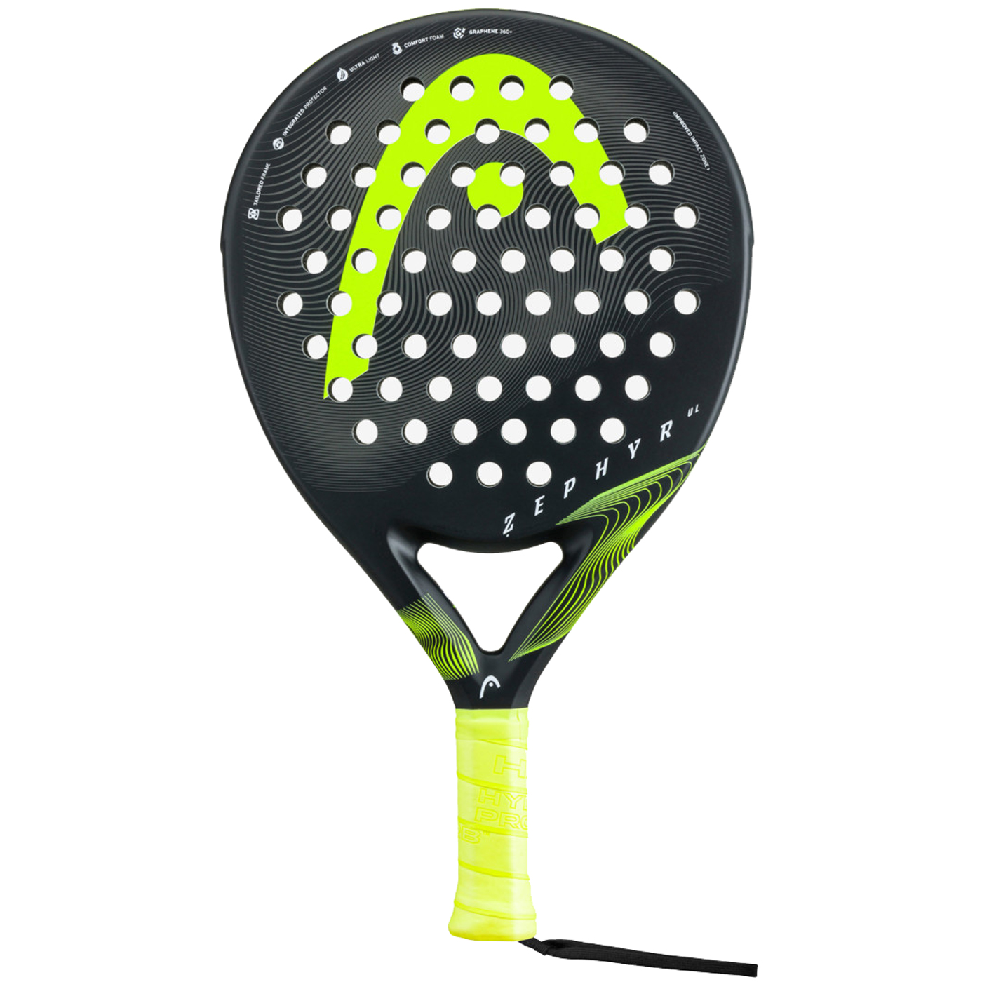 HEAD Zephyr UL Yellow Padel Racket 2023 HEAD Zephyr UL Yellow Padel Racket 2023