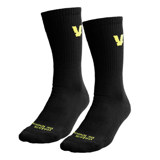 Volt Black Padel Socks FUSION Pack of 2 Image 1