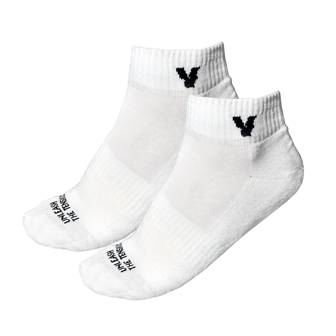 Volt WHITE Padel Socks FUSION Pack of 2 image 2 Volt WHITE Padel Socks FUSION Pack of 2 image 2
