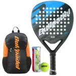 Bullpadel K2 Power 2023 Padel Racket + Performance Padel Backpack + 3 Padel Balls