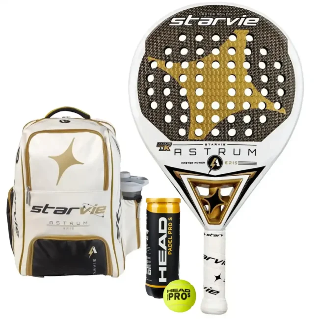 Starvie Astrum Eris Padel Racket + Astrum Eris Backpack + 3 Padel Balls