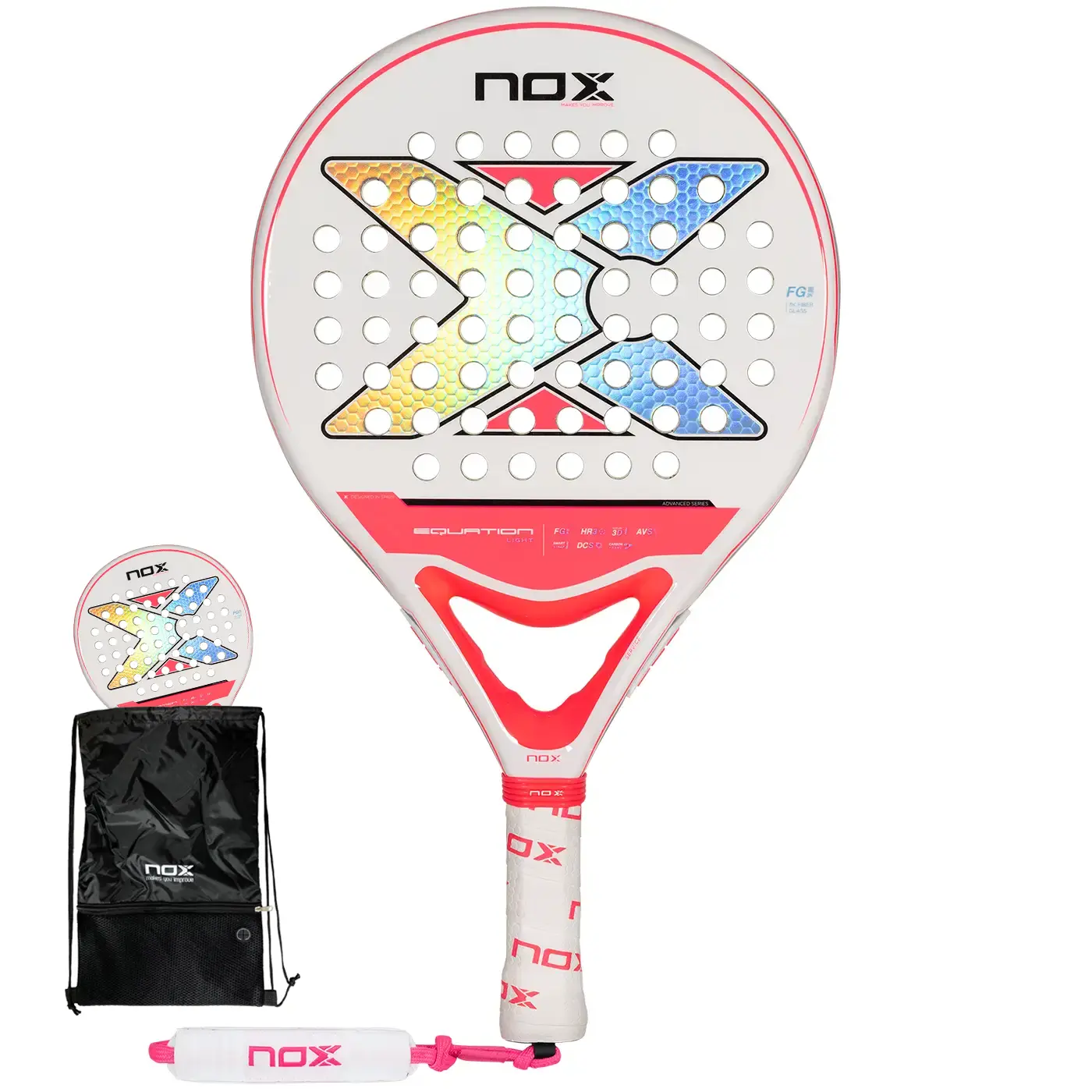NOX EQUATION LADY Advanced Padel Racket 2024, nox 2024 Padel Rackets for girls Image NOX EQUATION LADY Advanced Padel Racket 2024, nox 2024 Padel Rackets for girls Image