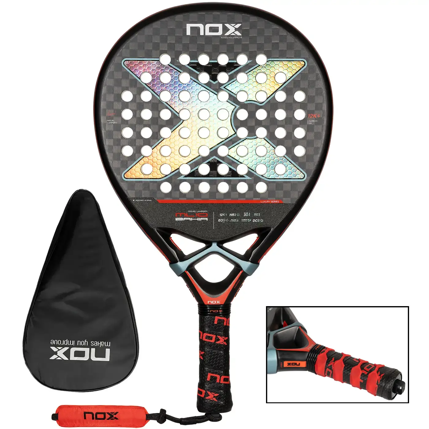 NOX ML10 Luxury BAHIA 12K Padel Racket 2024, 2024 Nox Padel Rackets Image NOX ML10 Luxury BAHIA 12K Padel Racket 2024, 2024 Nox Padel Rackets Image