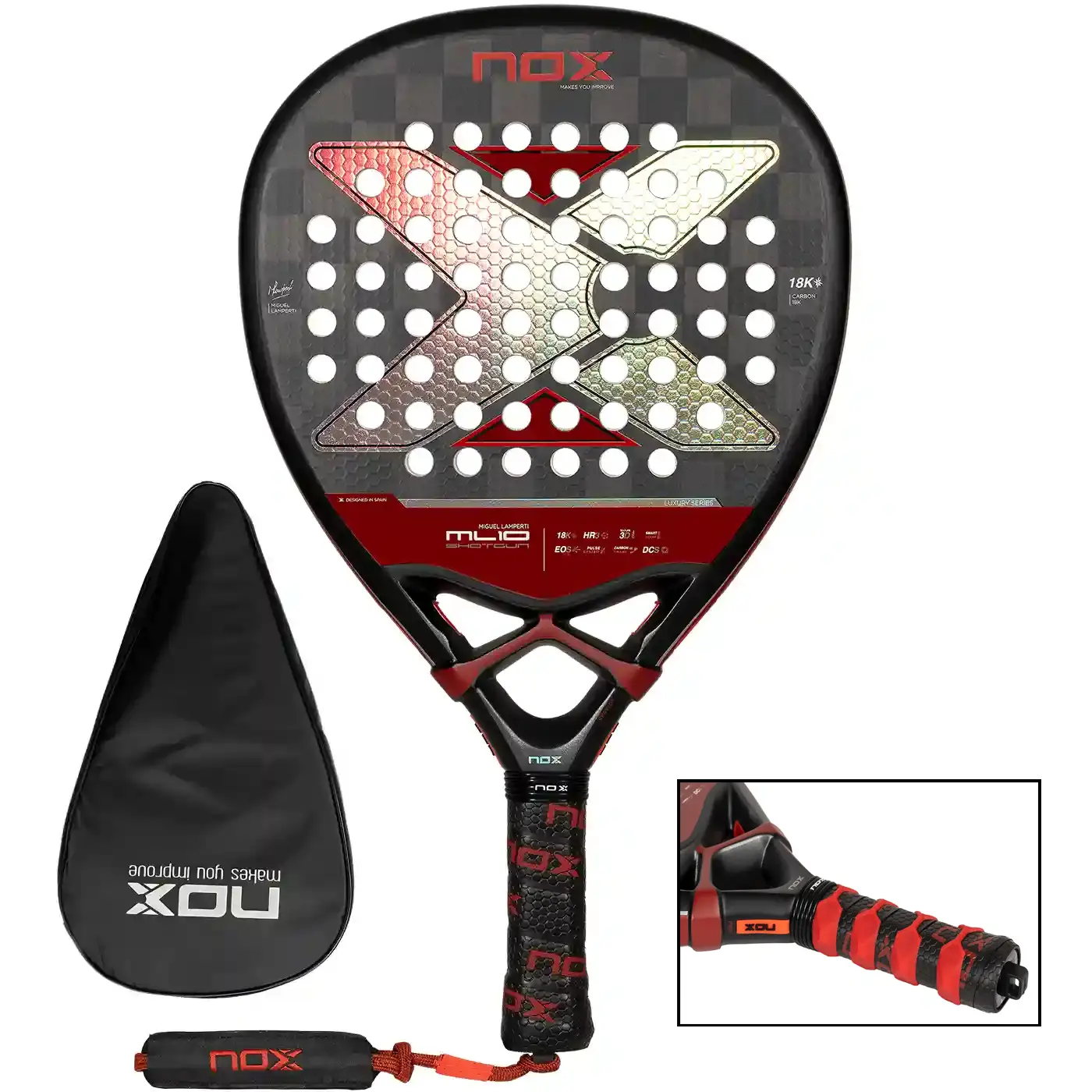 NOX ML10 Luxury SHOTGUN 18K Padel Racket 2024, Nox 2024 padel Rackets Image NOX ML10 Luxury SHOTGUN 18K Padel Racket 2024* - Image 1