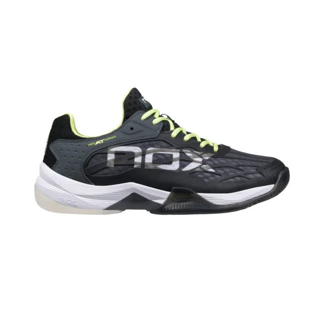 AT10 LUX Padel Shoes BlackSharp GreenGrey, 2024 padel sheos Image 1