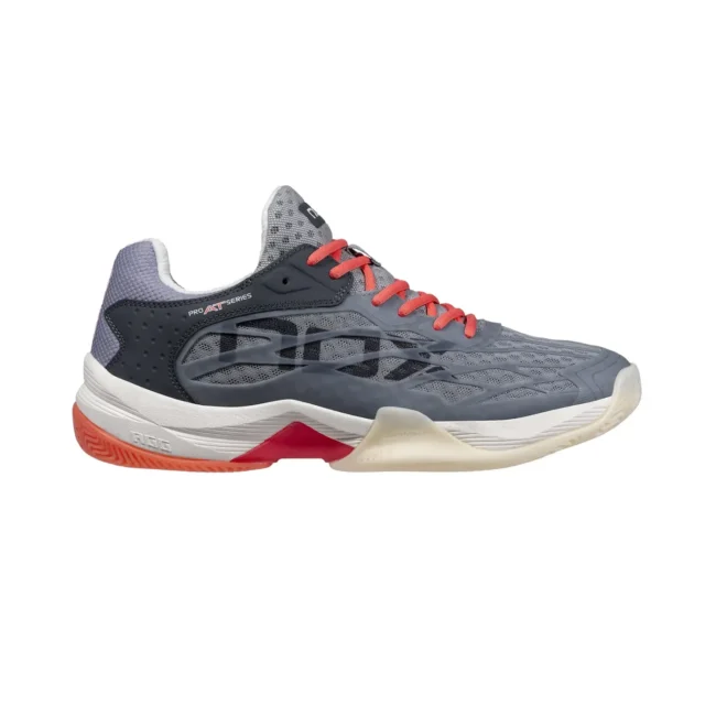 AT10 LUX Padel Shoes Cool GreyGeorgia Peach Image 1