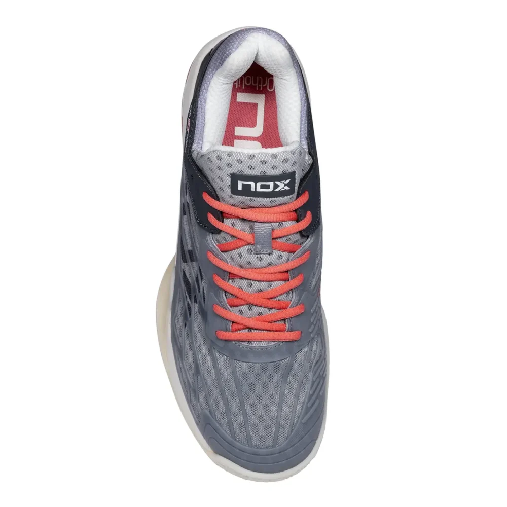 AT10 LUX Padel Shoes Cool GreyGeorgia Peach Image