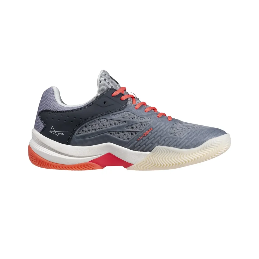 AT10 LUX Padel Shoes Cool GreyGeorgia Peach Image 2