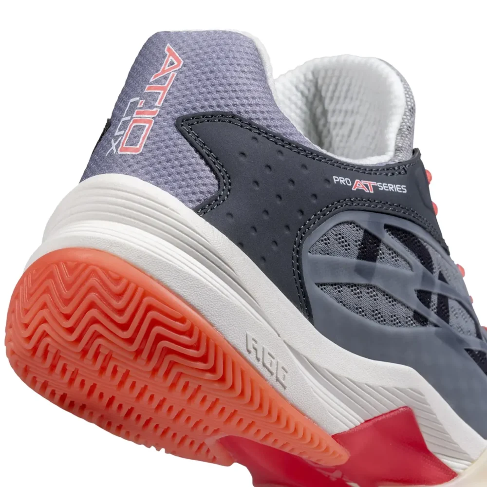 AT10 LUX Padel Shoes Cool GreyGeorgia Peach Image 6