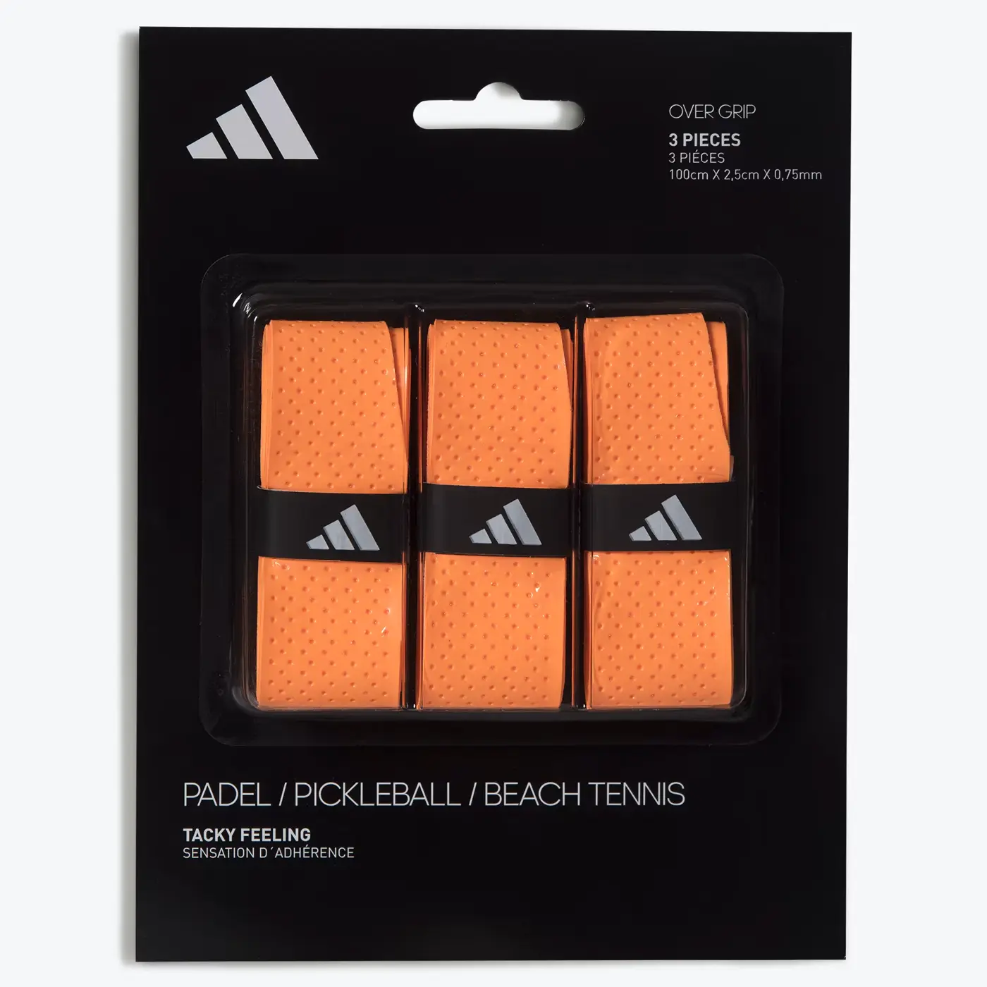 ADIDAS PADEL OVERGRIP SET OF 3 ORANGE 2 ADIDAS PADEL OVERGRIP SET OF 3 ORANGE 2