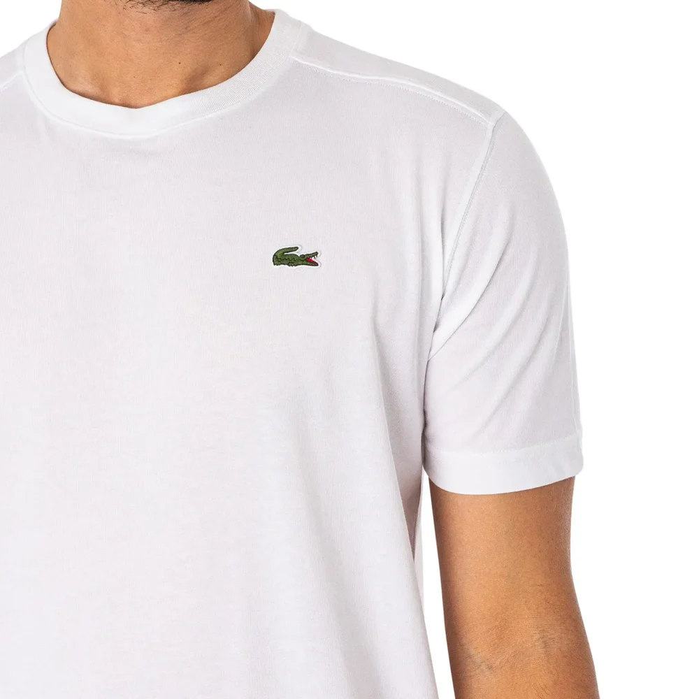 Lacoste Sport Embroidered Logo T-Shirt - White padel Shirt Image 3