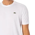 Lacoste Sport Embroidered Logo T-Shirt - White padel Shirt Image 3