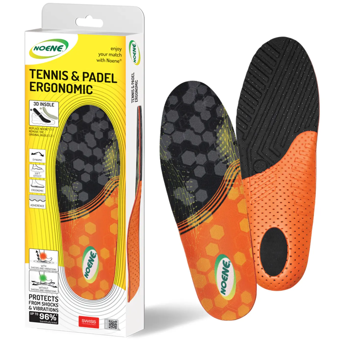 NOENE TENNIS & PADEL ERGONOMIC 3D INSOLE image 1 Noene Tennis & Padel Ergonomic 3d Insole - Image 1