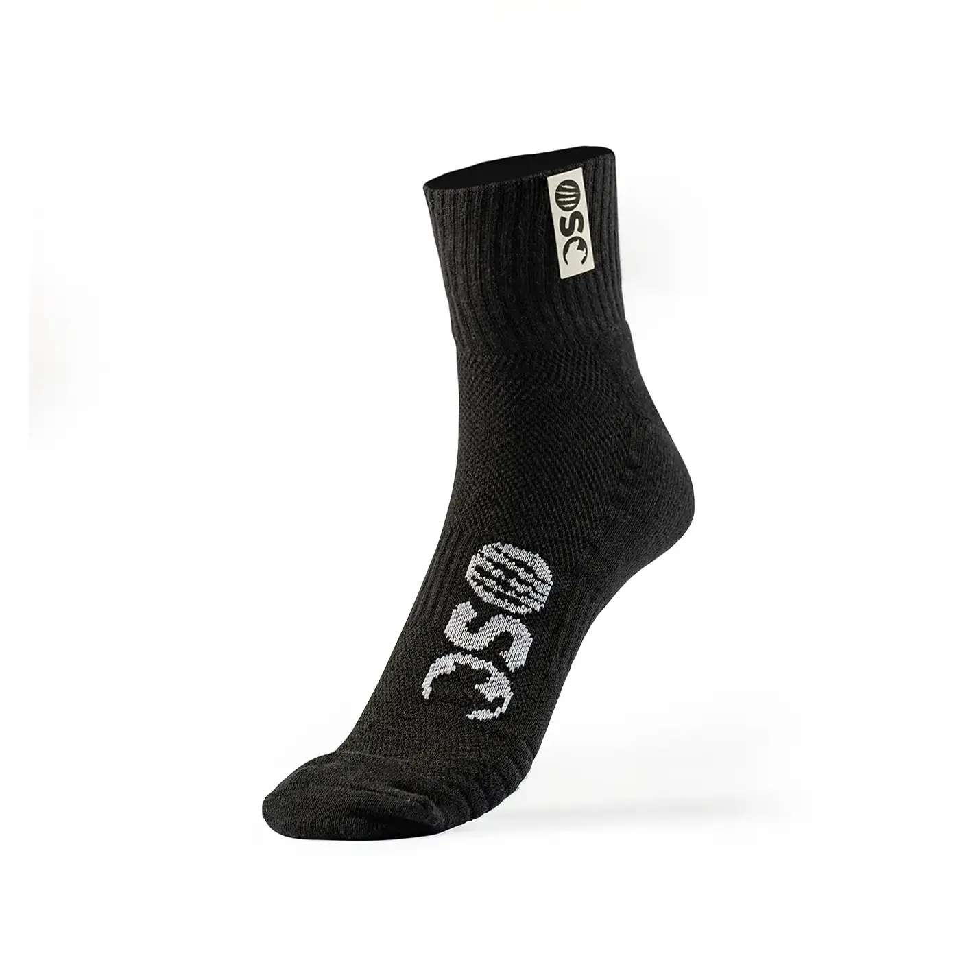 OSo Padel Socks ANkel Leanghts OSO Padel Socks Short Black 2 Pairs - Image 1