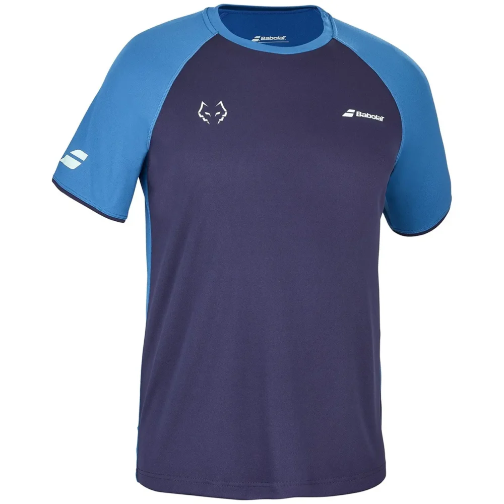 Babolat CREW NECK JUAN LEBRÓN Padel Shirt Blue - Image 2