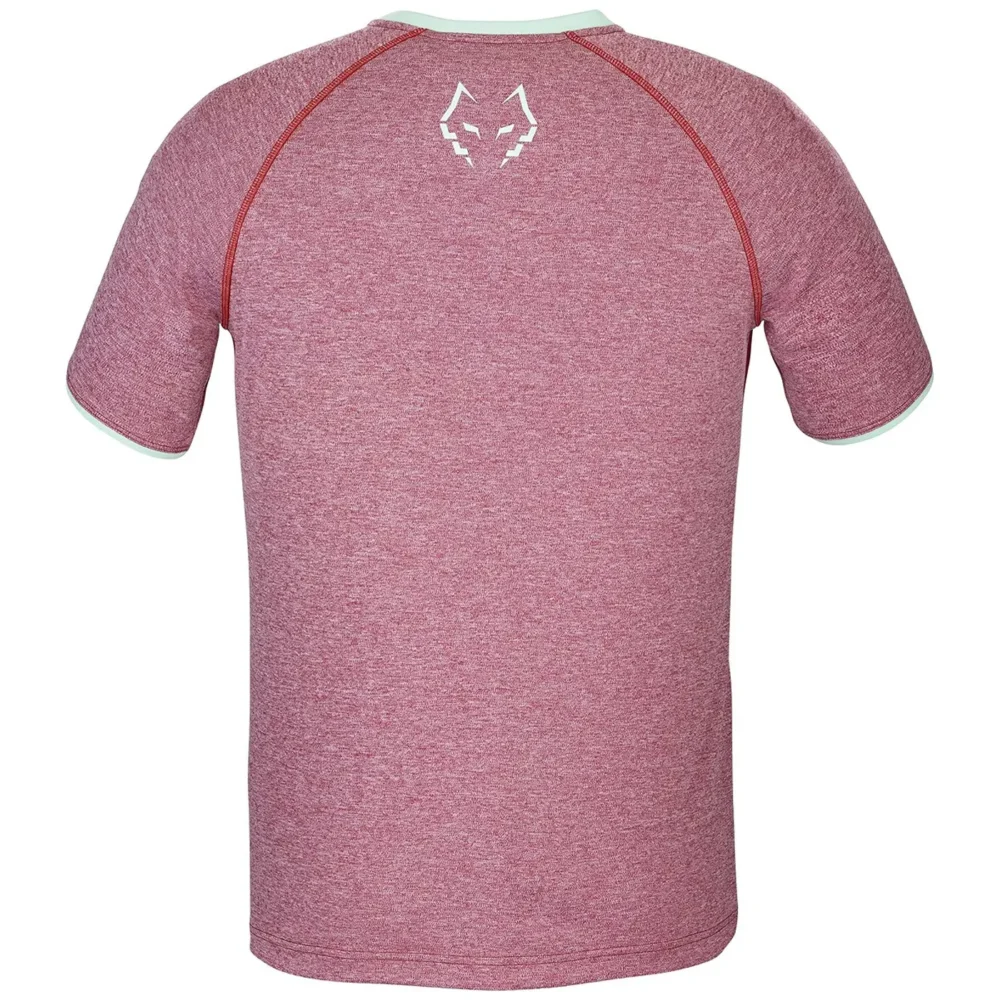 Babolat CREW NECK JUAN LEBRÓN Padel Shirt Maroon - Image 3