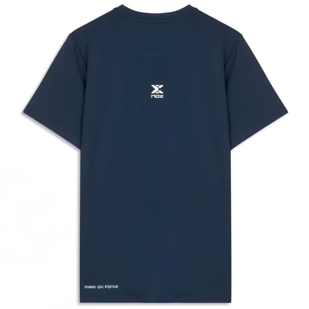 Nox Team Regular Men's Padel T-Shirt Navy Blue Image 4