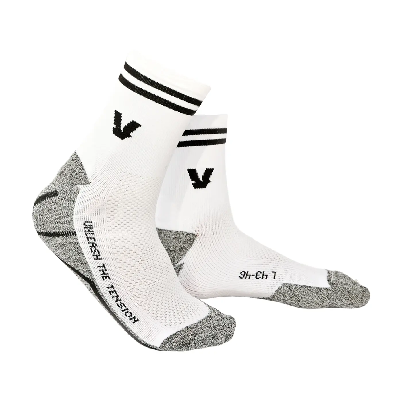 Volt Padel Socks High Performance White Pack Of 2 Volt Padel Socks High Performance White Pack Of 2