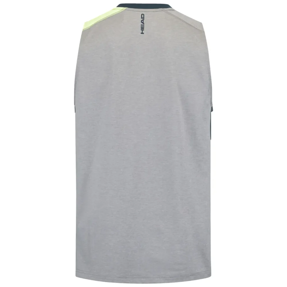 Head PADEL TANK TOP MEN Grey Light Green Image 2
