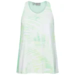 Head Women's Agility Tech Tank Top Pastel Green Print Vision Image 1