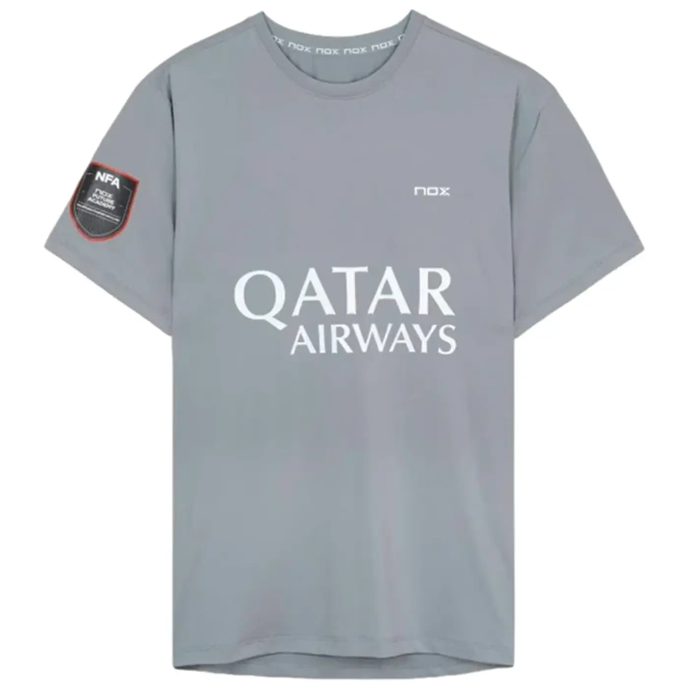 NOX Padel Shirt AGUSTIN TAPIA OFFICIAL GREY NOX Padel Shirt AGUSTIN TAPIA OFFICIAL GREY