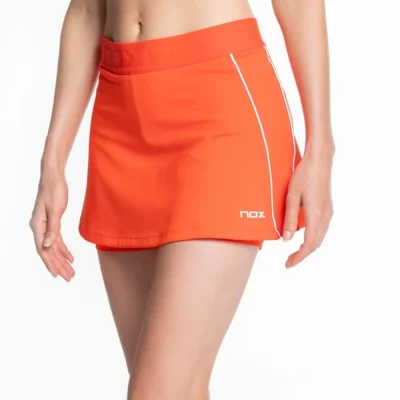 NOX Women's Padel Skort Orange, Padel Skirt for women Image 1