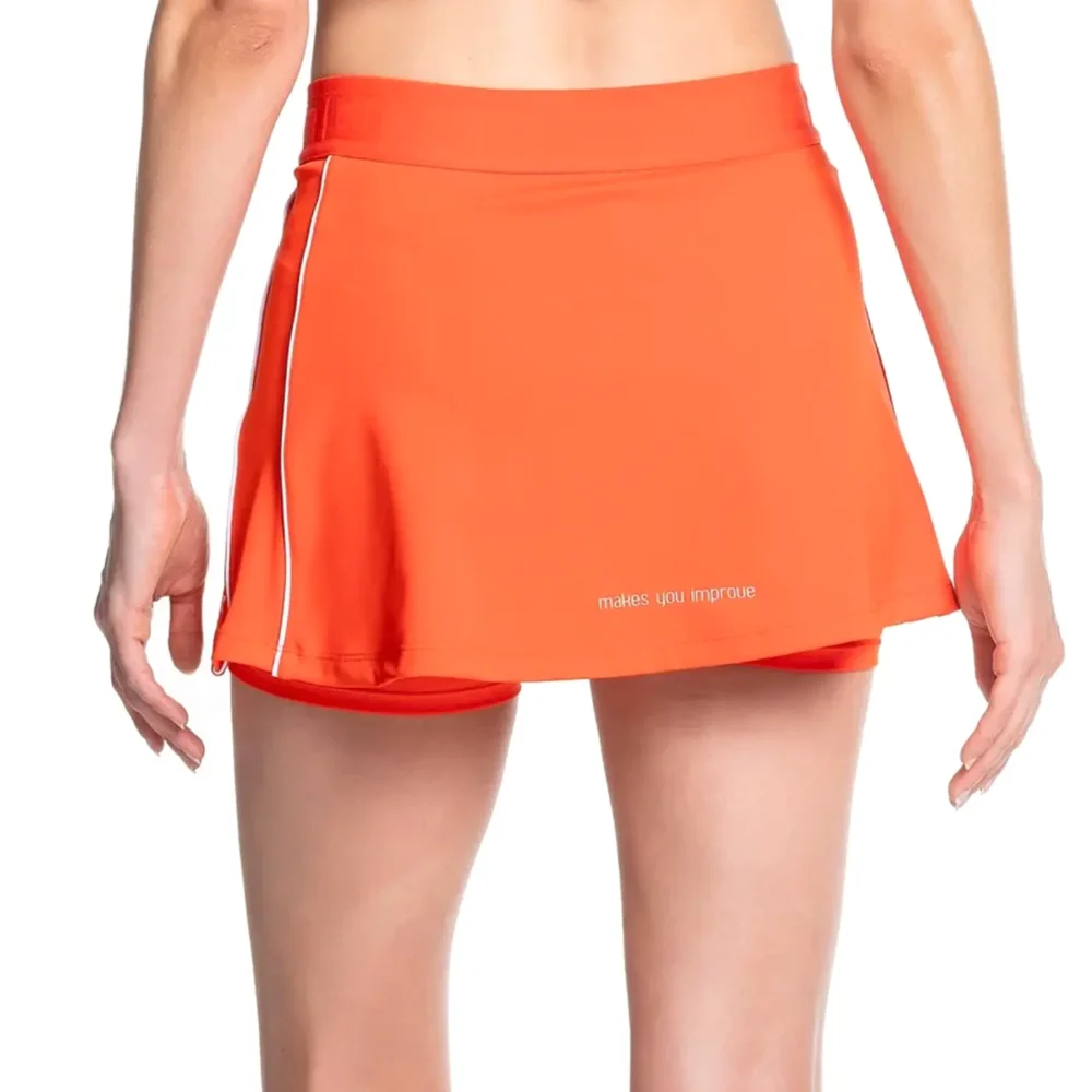 NOX Women's Padel Skort Orange, Padel Skirt for women Image 2