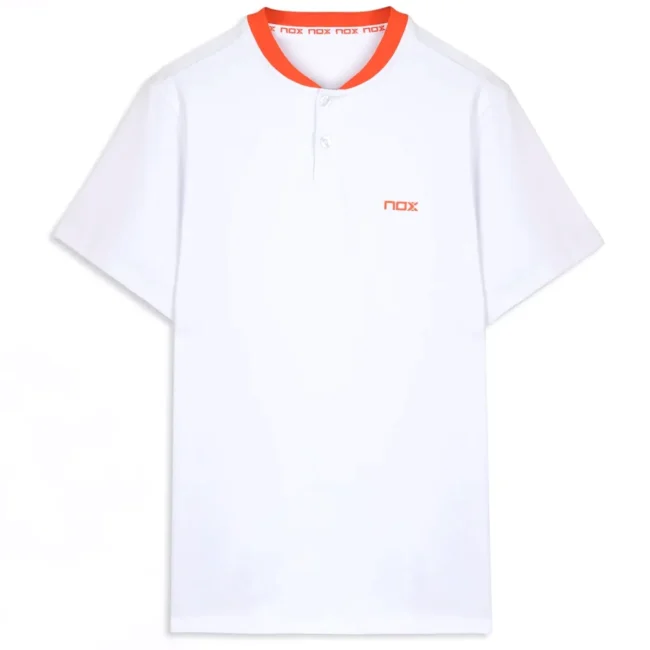 Nox Team Regular Men’s Padel Polo Shirt WHITE Image 3