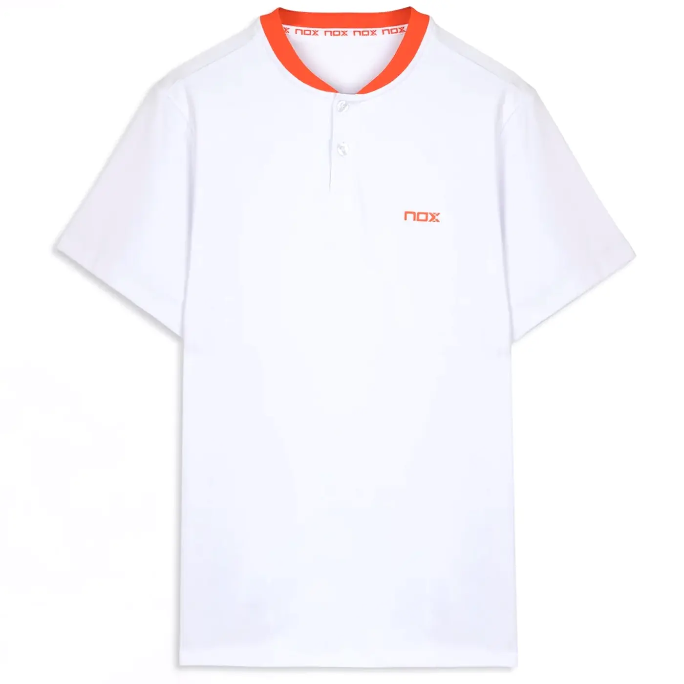 Nox Team Regular Men’s Padel Polo Shirt WHITE Image 3 Nox Team Regular Men’s Padel Polo Shirt WHITE Image 3