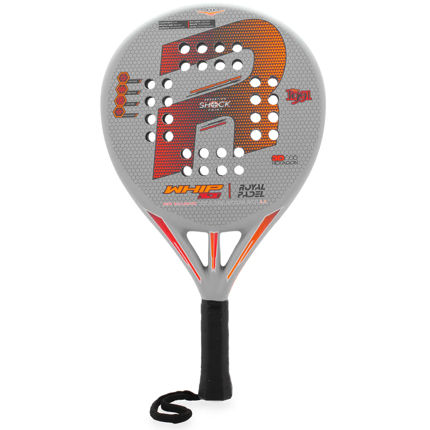 ROYAL PADEL WHIP EVA POWER 23 PADEL RACKET image 1 ROYAL PADEL WHIP EVA POWER 23 PADEL RACKET image 1