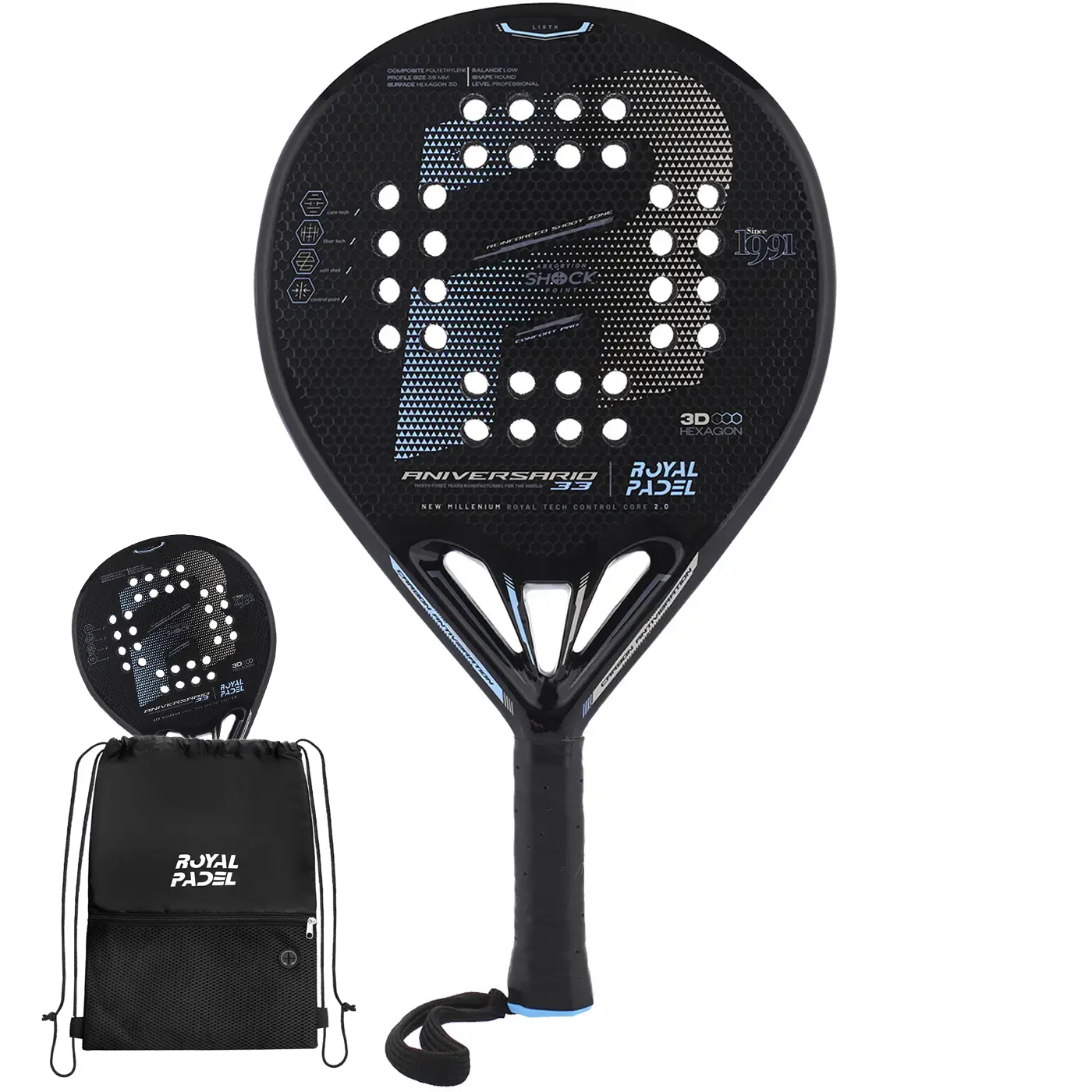 Royal Padel 33 Anniversary Light Padel Racket Royal Padel 33 Anniversary Light Padel Racket