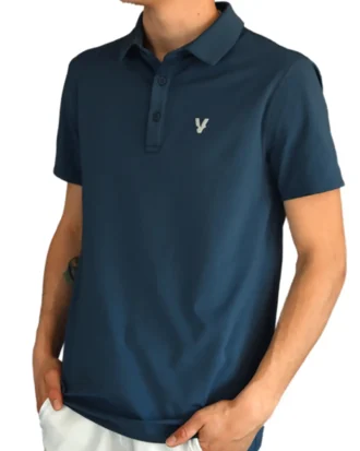 VOLT Padel Performance Polo shirt teal blue v4 image 2