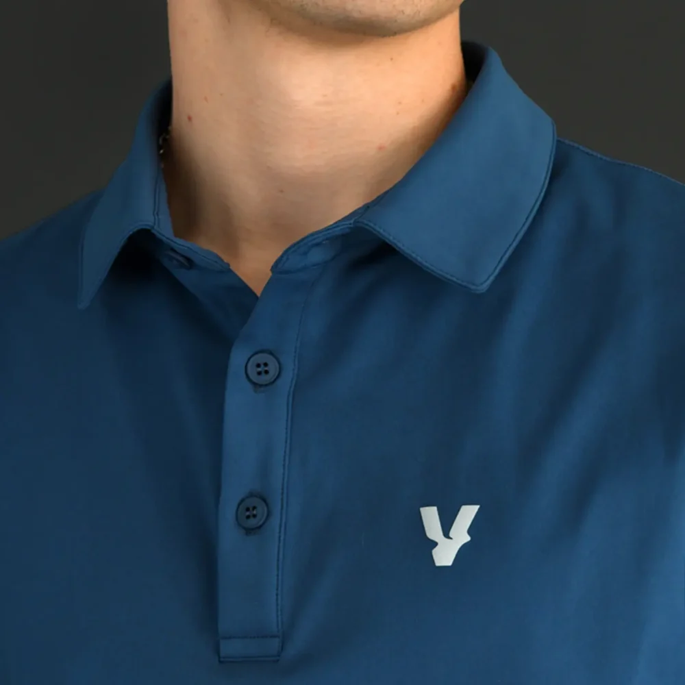 VOLT Padel Performance Polo shirt teal blue v4 image 4