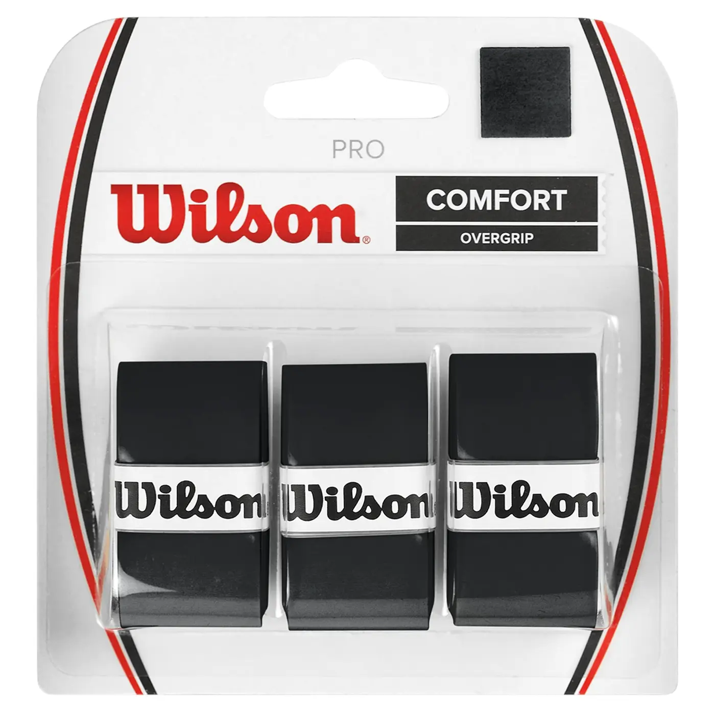 WILSON Pro Overgrip 3 Pack Black image 3 WILSON Pro Overgrip 3 Pack Black image 3