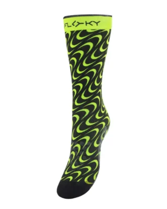 FLOKY Padel Socks S-Mash Yellow Moonphase 03