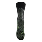FLOKY Padel Socks S-mash Black Green 01