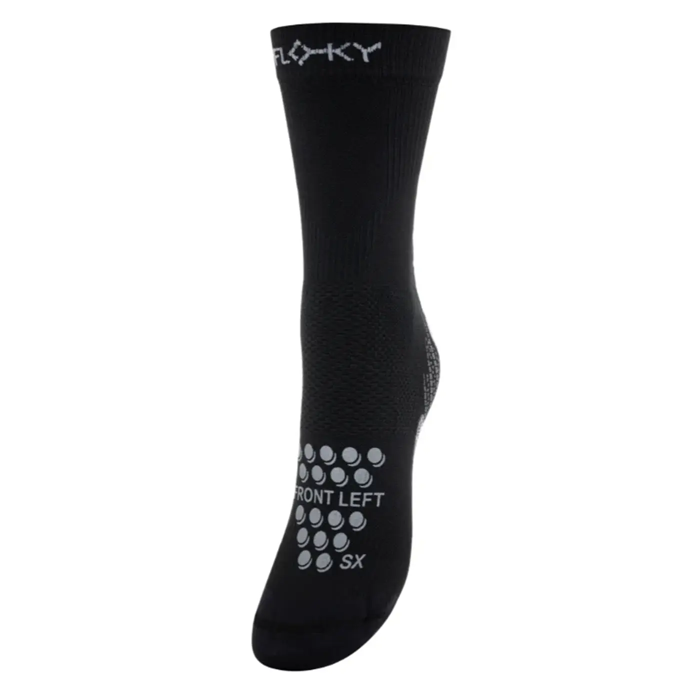 FLOKY Padel Socks S-mash Black FLOKY Padel Socks S-mash Black