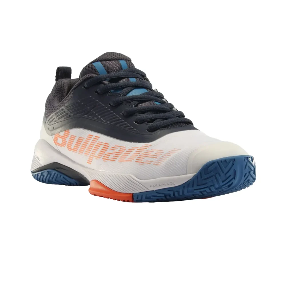 BULLPADEL PERFORMANCE HYBRID 24V Men Padel Shoes WHITE BLUE NAVY image