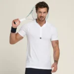 Wilson Padel Shirt Players Seamless Zip Henley 2.0 White - Image 2