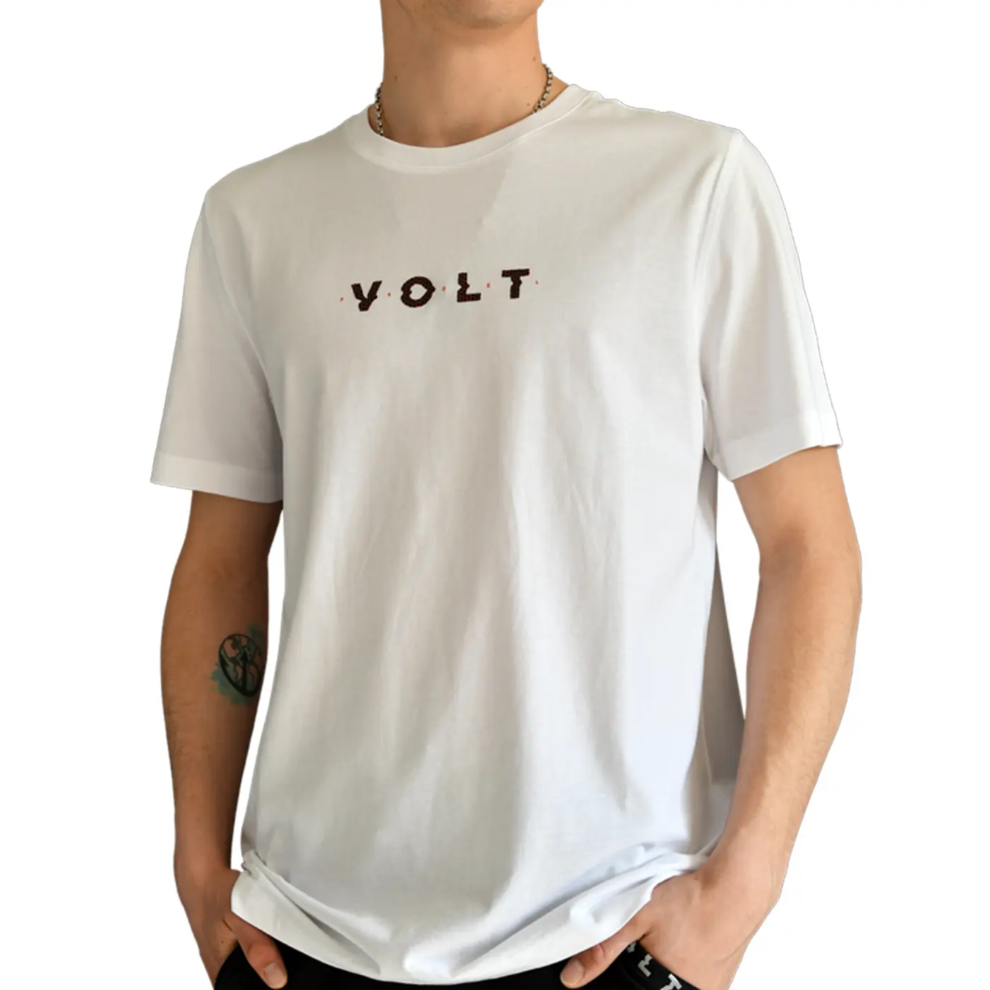 VOLT Padel Casual T-Shirt white V4 01 VOLT Padel Casual T-Shirt white V4 01